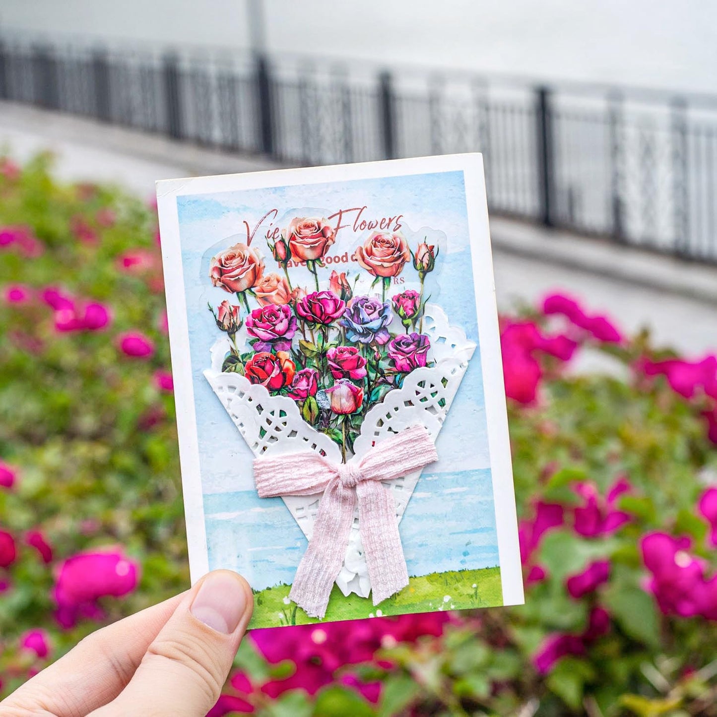 AurriiLeaf Viewing Flowers PET Sticker Set, 120PCS Floral Ephemera for Scrapbooking, Journaling, Crafting, DIY Projects, Diaries, and Art Supplies