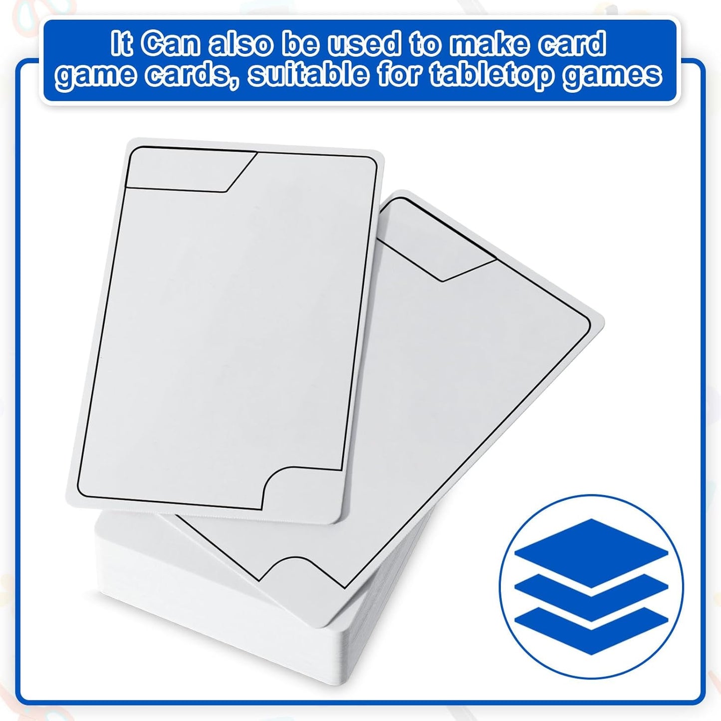 Harloon 100 Pcs Dry Erase Index Cards 3 x 5 Inch Laminated Reusable Dry Erase Note Cards Sheets for Office to Do List(White)