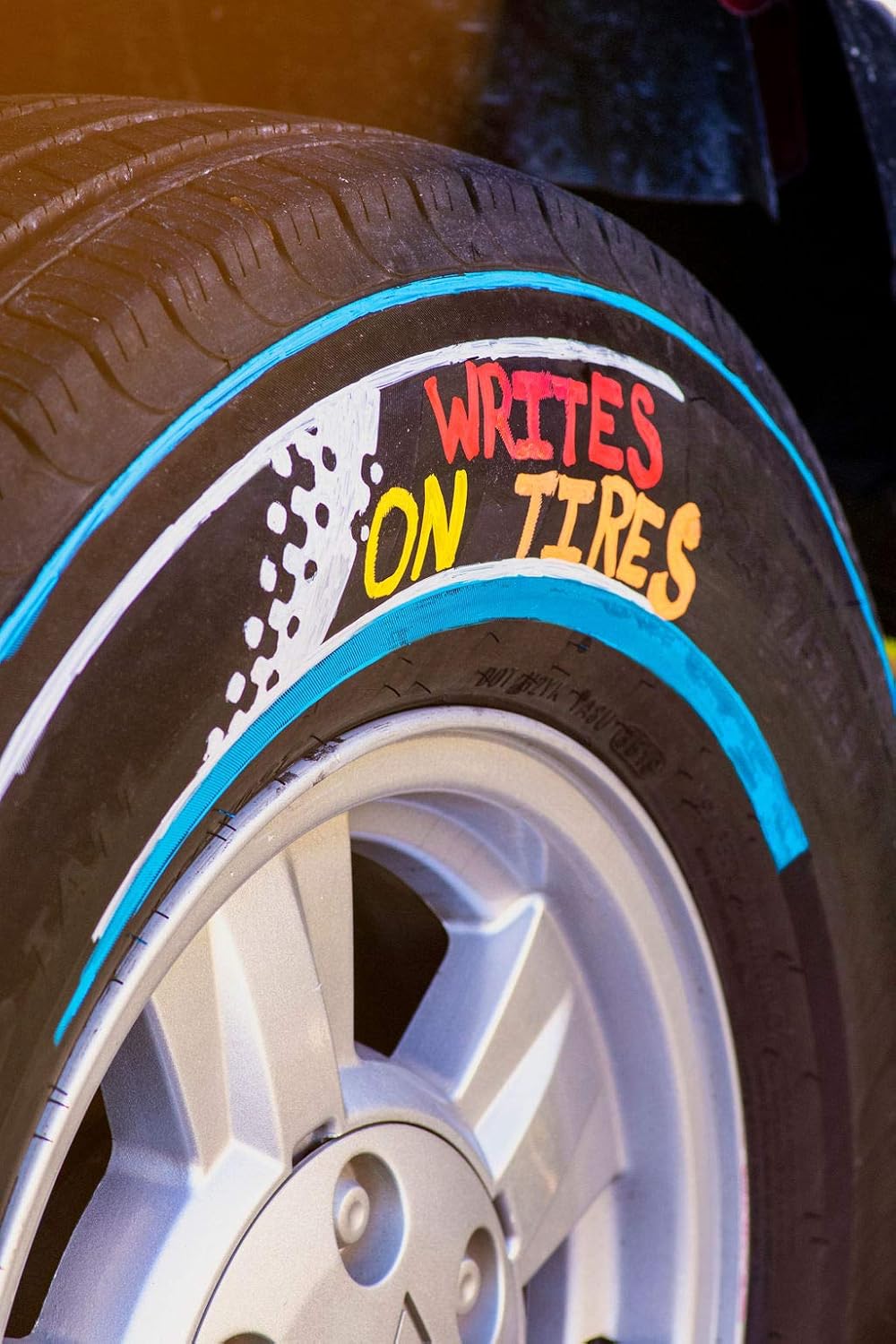 Window Markers for Glass Washable Car Window Paint Pen- Dry Erase Liquid Chalk Marker Car Decorations on All Surfaces, Tire, Windshield - Auto Marker, Autowriter, Rain Resistant (White, Jumbo Tip)