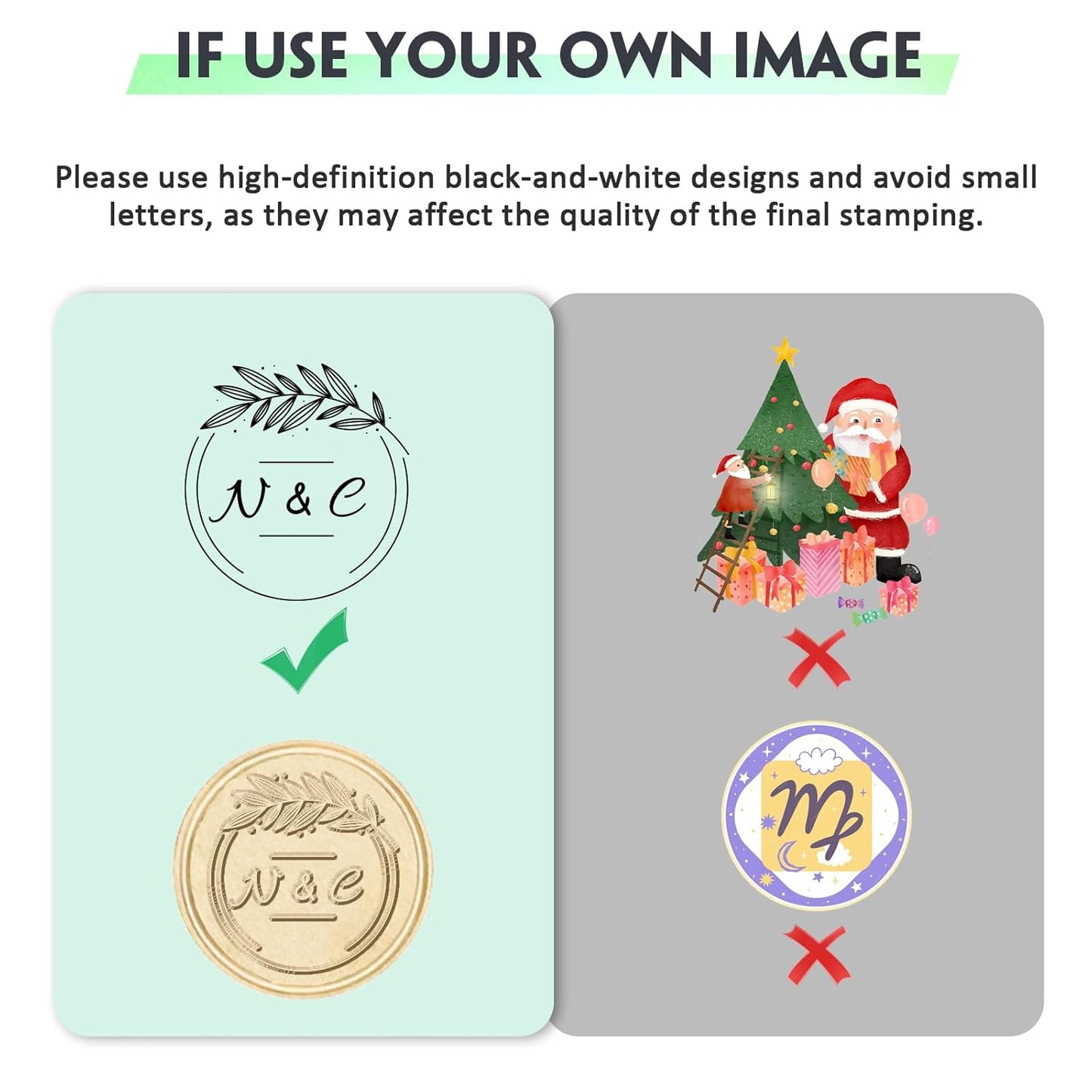 Personalized Wax Seal Stamp with Optional Handle - Custom Sealing Wax Stamp Made Name Letter Logo Wedding Invitation