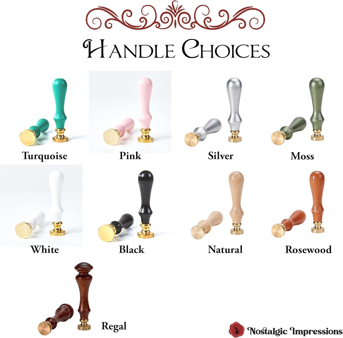 Custom Wax Seal Stamp Personalized Name and Initial- USA Handcrafted