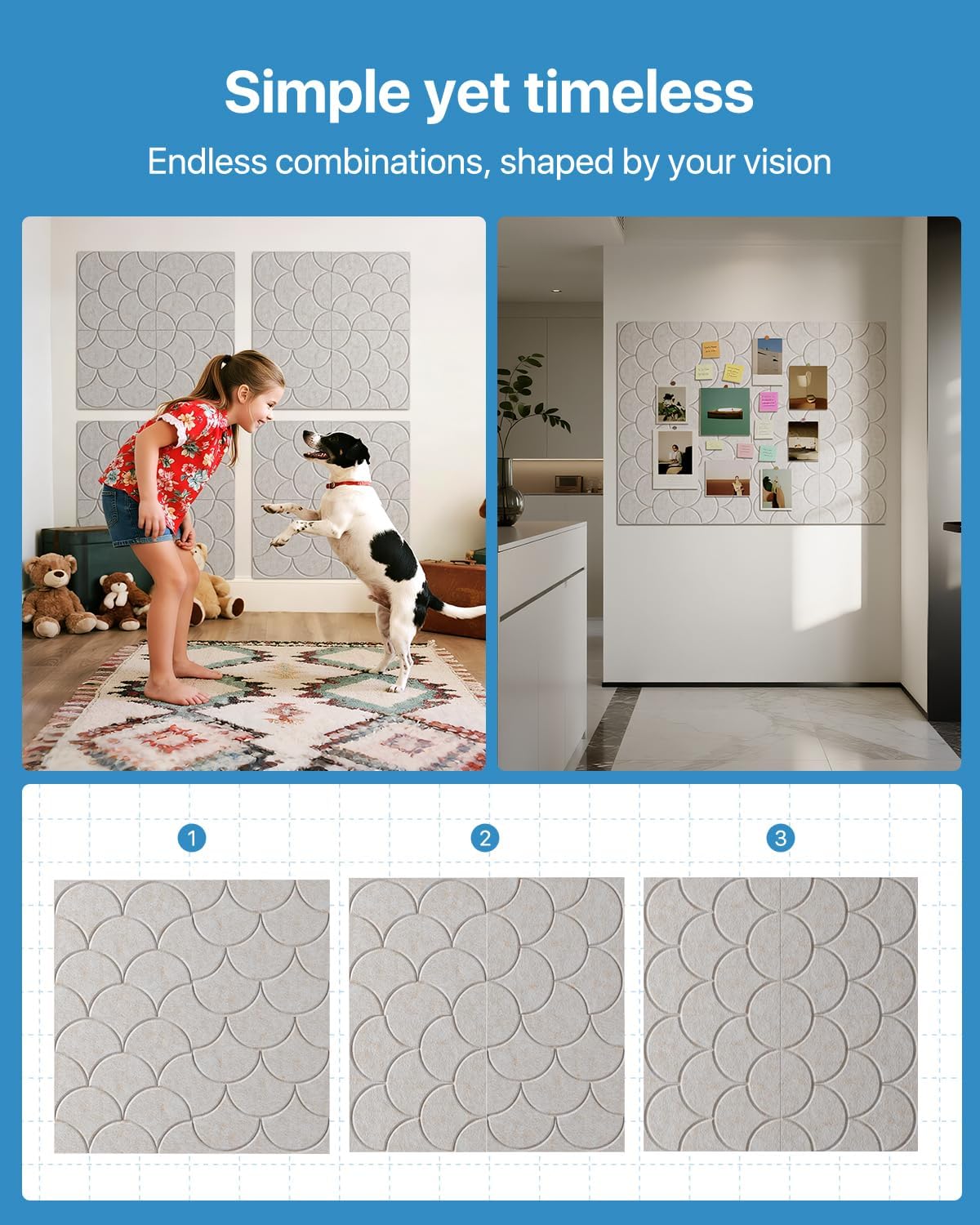 12-Pack Shell Acoustic Wall Panels Self-Adhesive, 10.6lb/ft³ High Density Sound Proof Foam Panels for Walls, 12" X 12" Soundproof Wall Panels for Door, Ceiling, Home Office, Beige