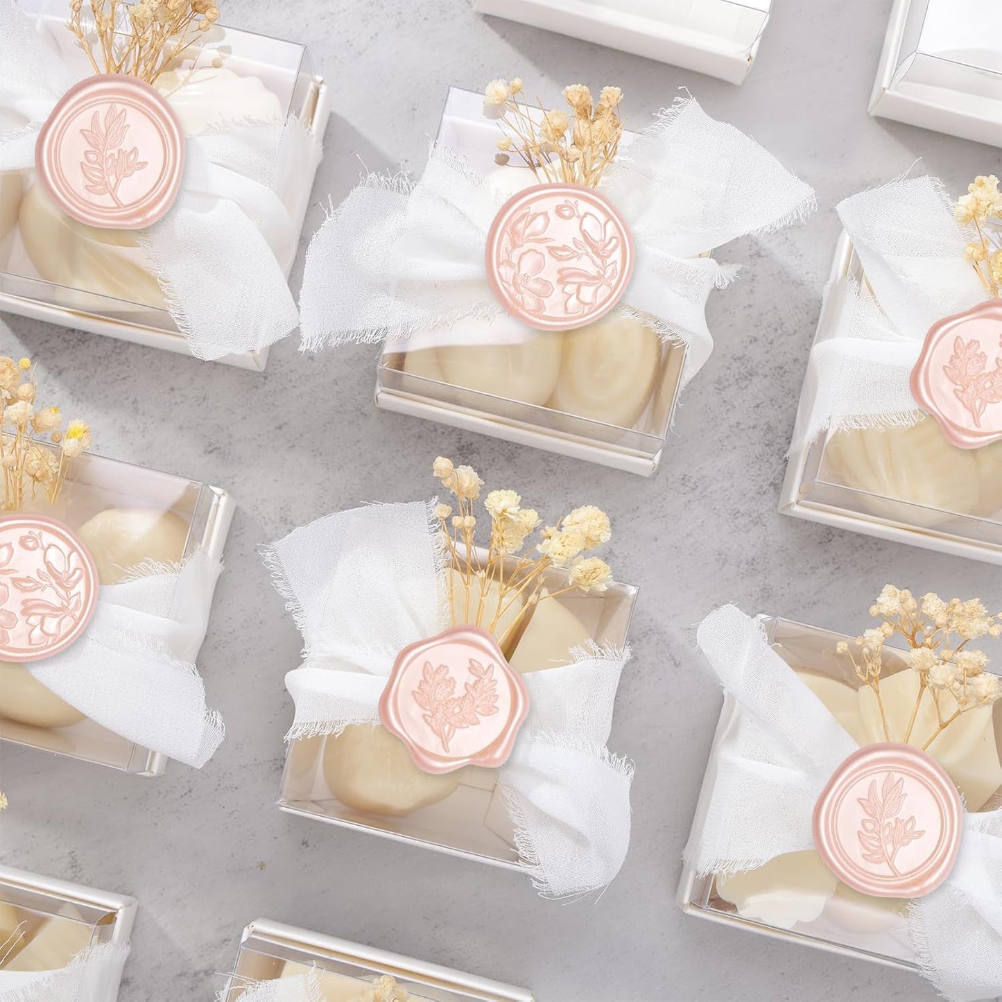 UNIQOOO Wax Seal Stickers - (3 Designs in 1 Pack) Wedding Invitation Envelope Seal Stickers, 60 Pcs Self-Adhesive Stickers, Perfect for Invitation, Christmas, Gift Wrapping