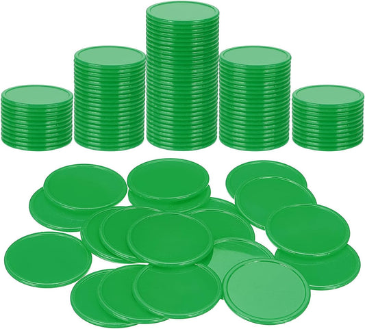 uxcell Plastic Poker Chips, Learning Counters Counting Counters Disk Marker Opaque Game Token for Game Play Math Counting