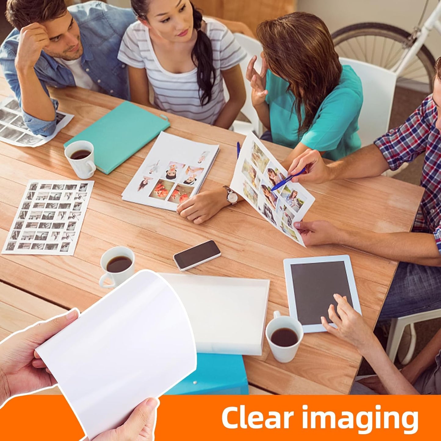 Photo Paper Single-Sided High Gloss,8x11.5 Inch, Pack of 20 Sheets, 200 g/㎡, White，Fits for Thermal Sublimation, Inkjet, laser and photo Printers, No Color Difference