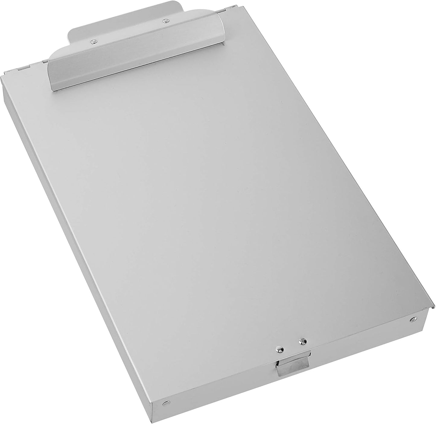 Amazon Basics Metal Storage Clipboard, Three-Tier, Pack of 10, letter size, Silver