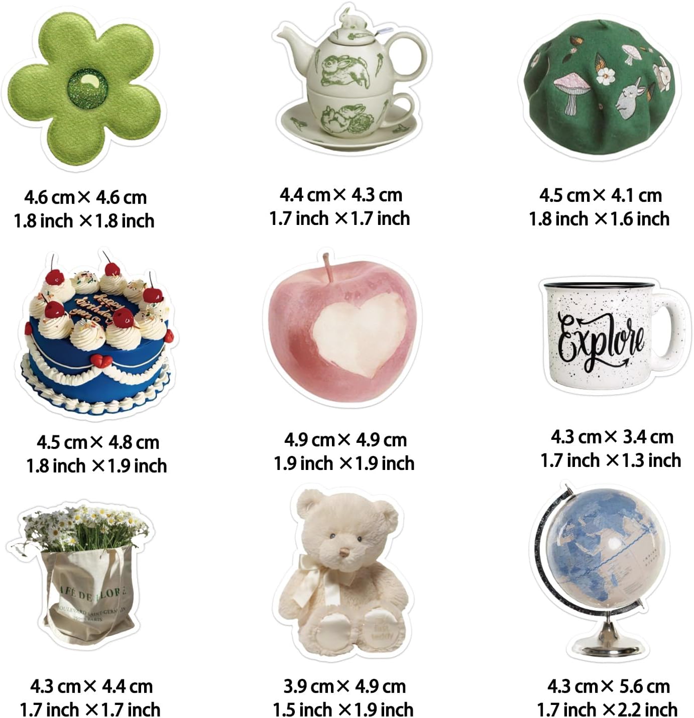 440 Pcs Vintage Aesthetic Stickers for Scrapbooks Laptop Water Bottles Skateboard Notebooks Phone Kindle, Cute Vinyl Stickers for for Kids Teens Adults Girls