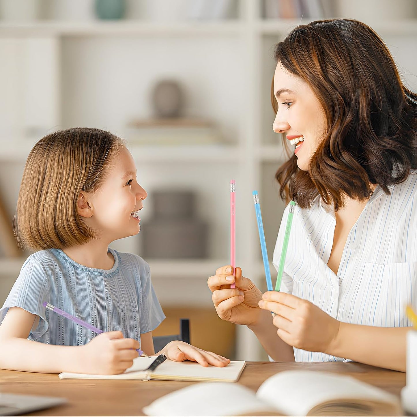 ZWlOT Wood-Cased Pencils,Pre-Sharpened,Pastel Colors,175 Count #2 HB Pencils with Eraser Bulk,Assorted Colors,School Classroom Teacher Supplies Gifts