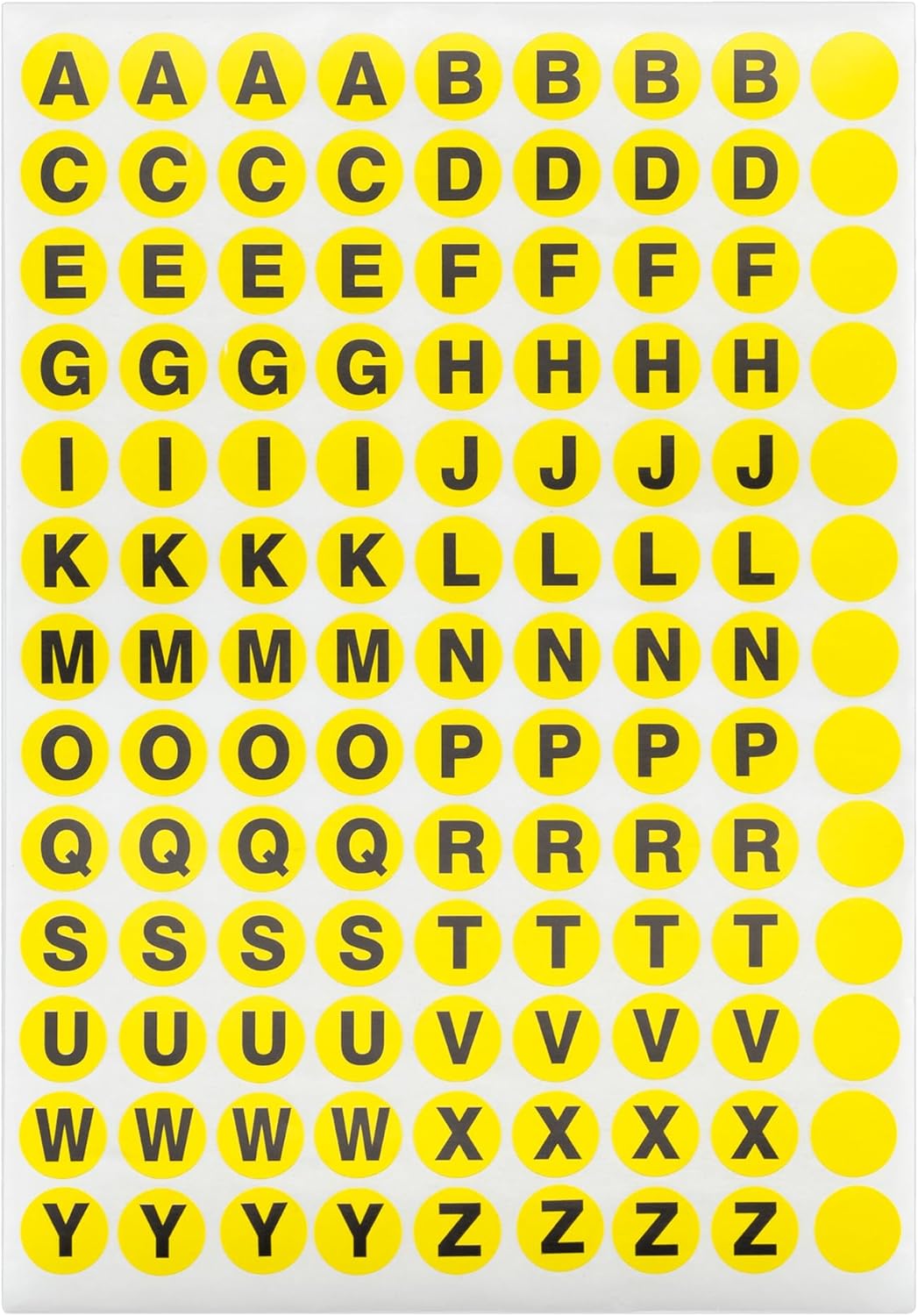 3510 Pcs A to Z Round Self Adhesive Alphabet Stickers Labels Signs- 120 Sets Multipurpose Small Letter Stickers