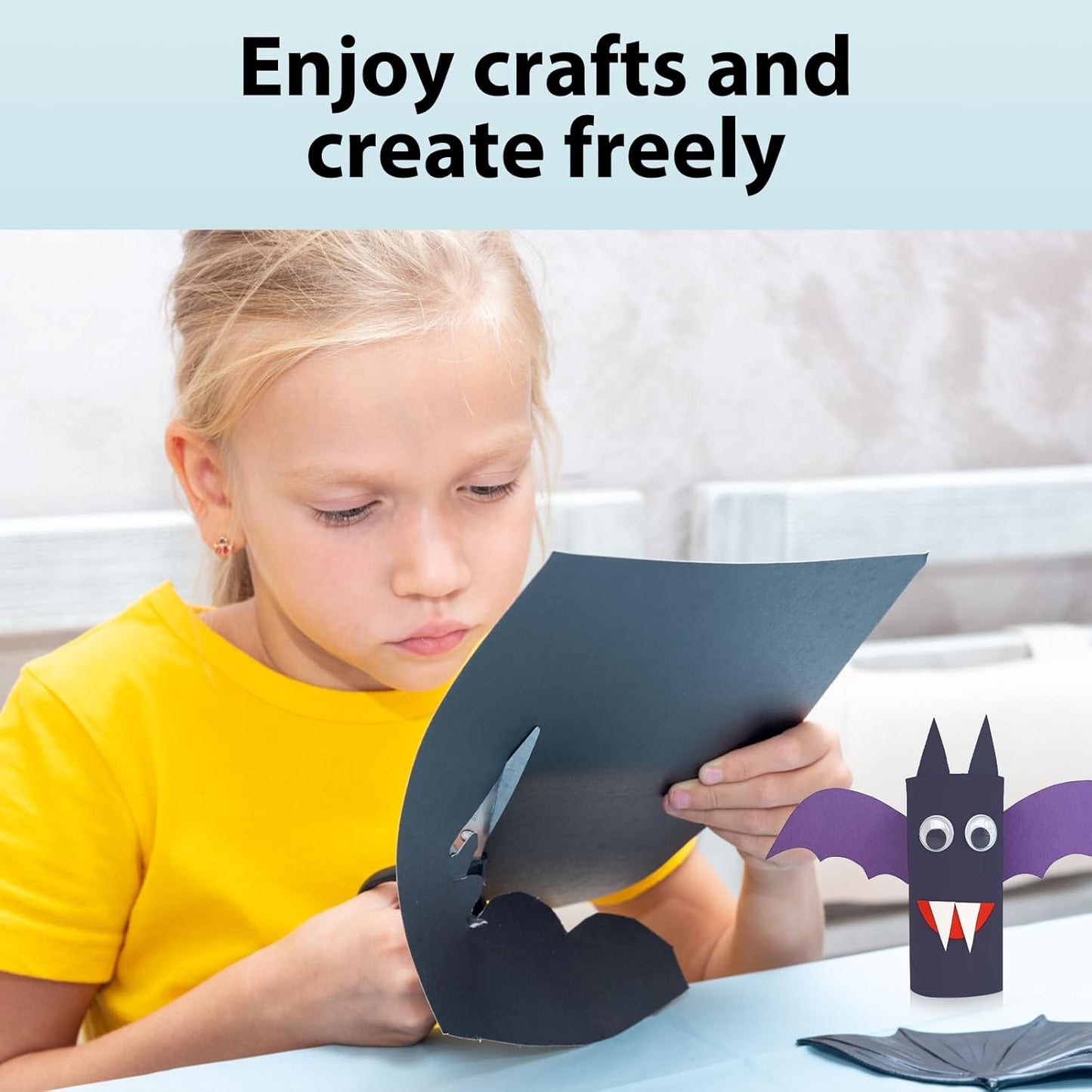 OcePor 400 Sheets Black Cardstock 8.5” x 11”, 92lb/250gsm Black Card Stock, Thick Card Stock Paper, Heavy Cardstock Paper for Printer, Resume, Scrapbooks, Art, Crafts, Business Cards