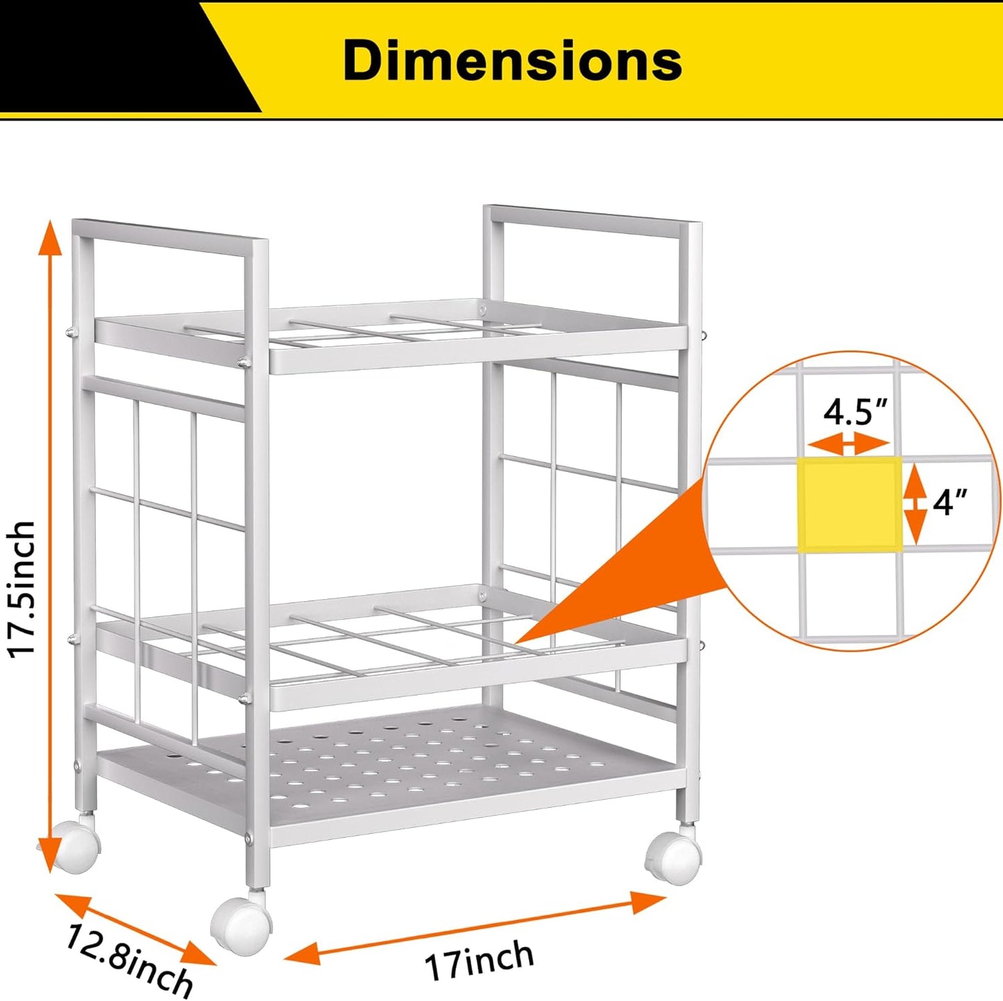 GIOTORENT Blueprint Storage Rack, Holder with Wheels, Map/Poster/Architectural Plan Storage, 12 Slots, 2 Brakes, Silent Wheels for Home, Office, School (White)