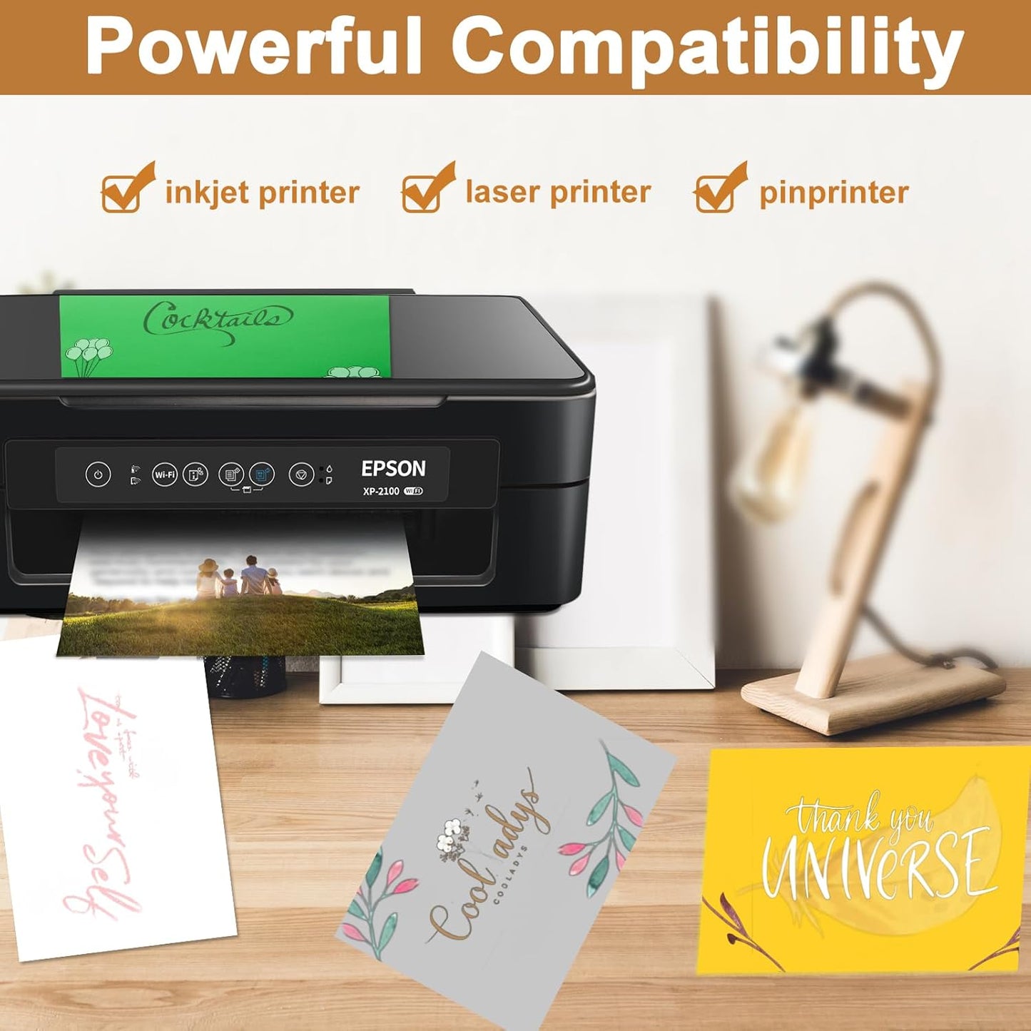 120 Sheets Shimmer Silver Cardstock 8.5 x 11 Craft Paper, 250gsm/92lb Heavyweight Certificate Paper Card Stock for DIY Card Making, Wedding Invitations, Thank You Cards, Business Cards