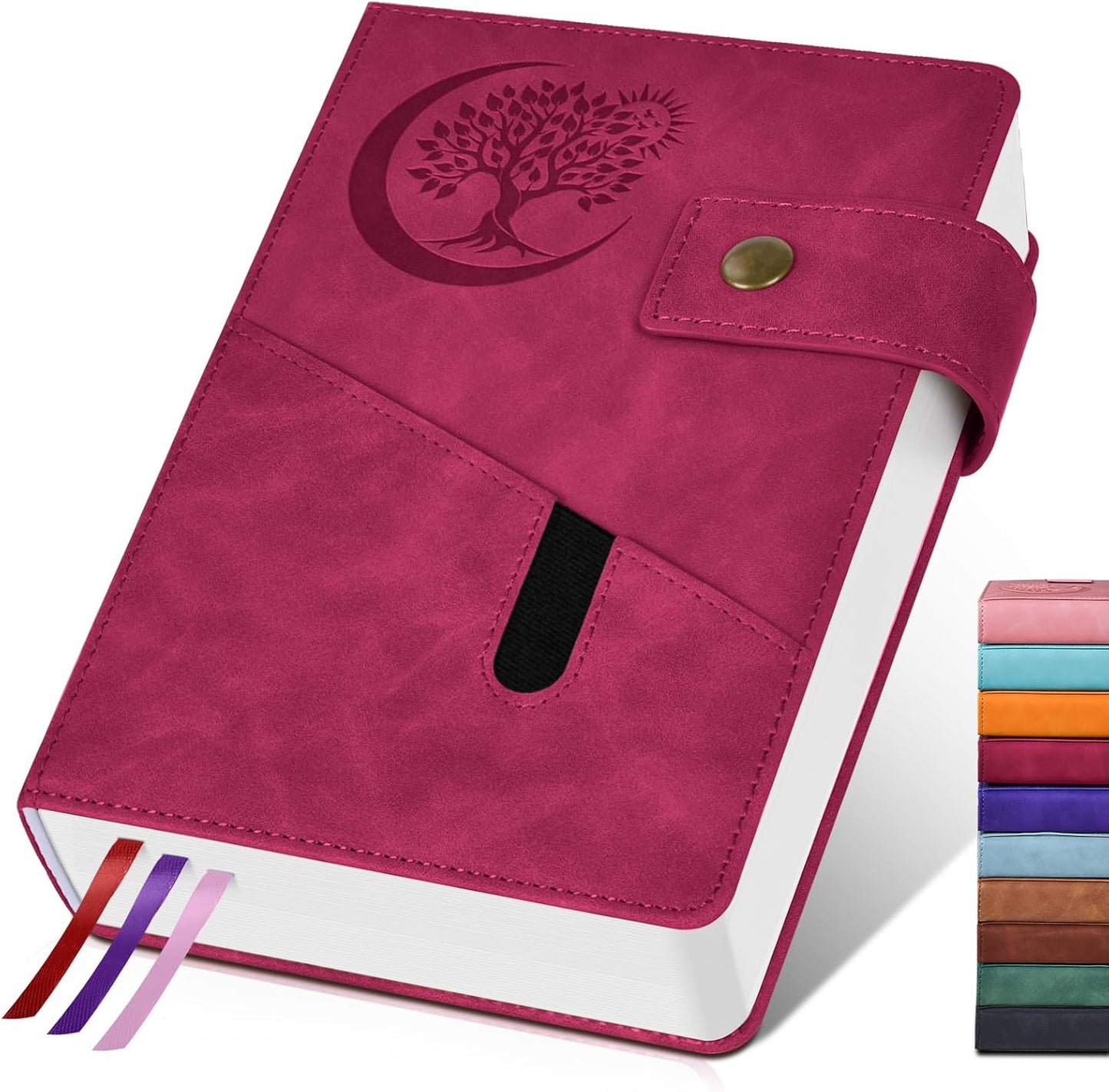 365 Page Thick Lined Journal Notebook for Men Women, B5 Large Leather Journals for Writing, Hardcover Notebooks for Work, School, Note Taking, Business, Travel Diary, College Ruled 7.6" x 10"