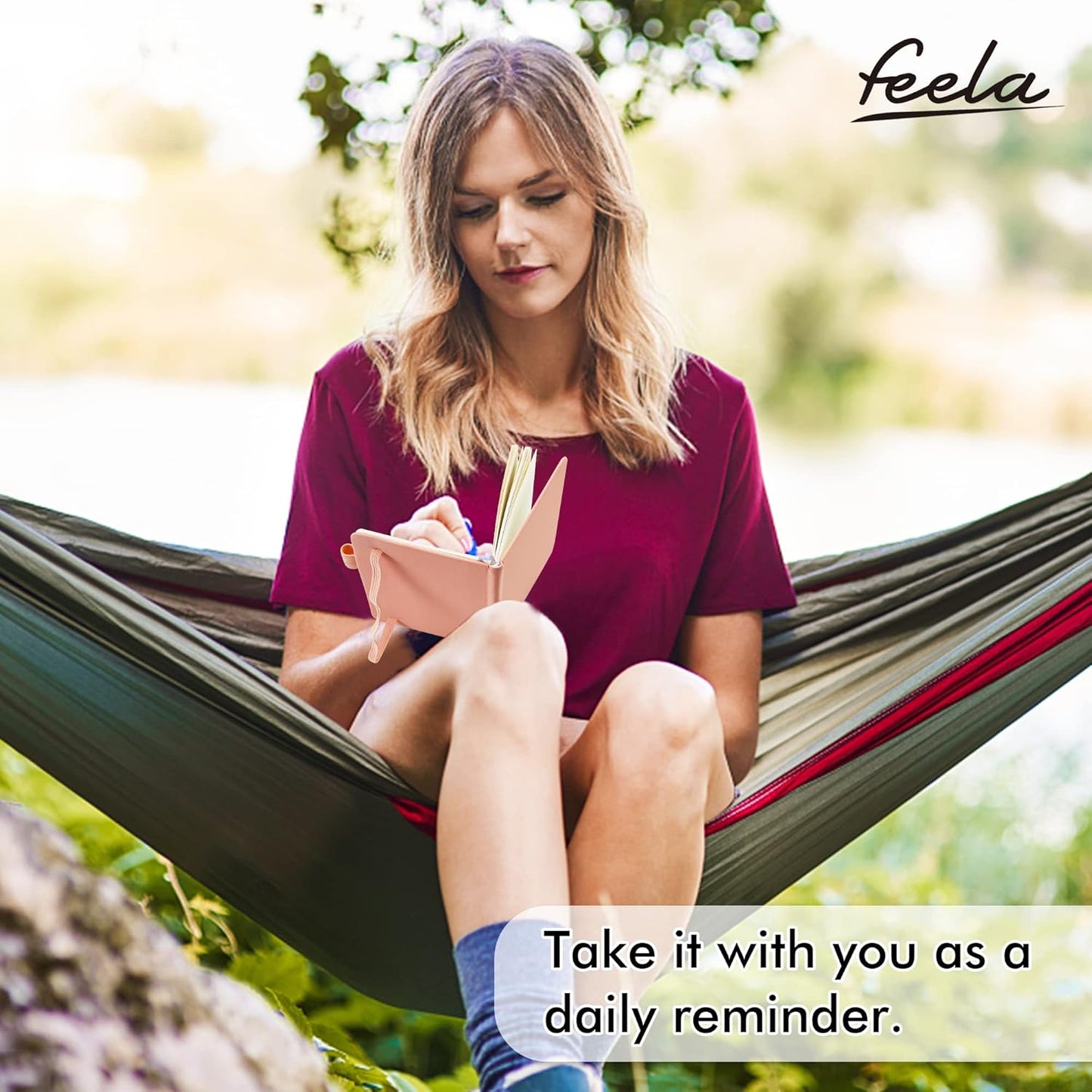 feela 3 Pack Pocket Small Notebook Journals, Mini Cute Hardcover College Ruled Notepad Women Office Supplies, with 3 Black Pens, 3.5”x 5.5”, A6, Pastel Colors, Light Yellow, Light Pink, Pale Orange