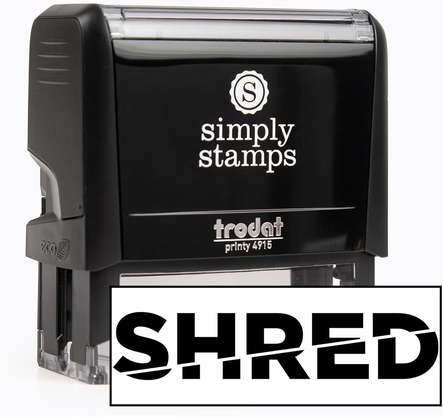 Shred Office Stamp | 4 Different Sizes | 20 Designs | Multiple Color Options | Perfect for Quick Validation of Office Documents (Shred, Xtra Wide)