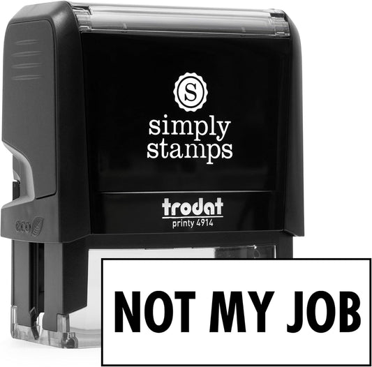 Not My Job Office Stamp | 4 Different Sizes | 20 Designs | Multiple Color Options | Perfect for Quick Validation of Office Documents (Not My Job, Xtra Large)