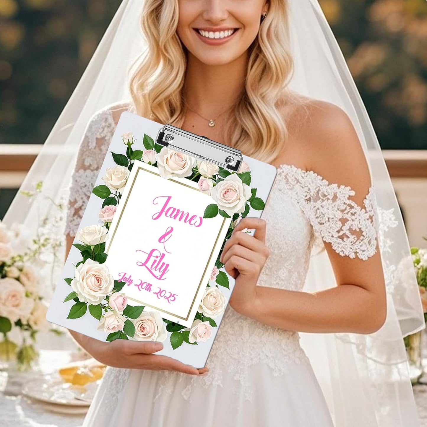 Custom Acrylic Clipboard with Name Logo Personalized Decorative Clipboard for Kids Women Men Custom Gift for Teachers Nurses Coaches Office