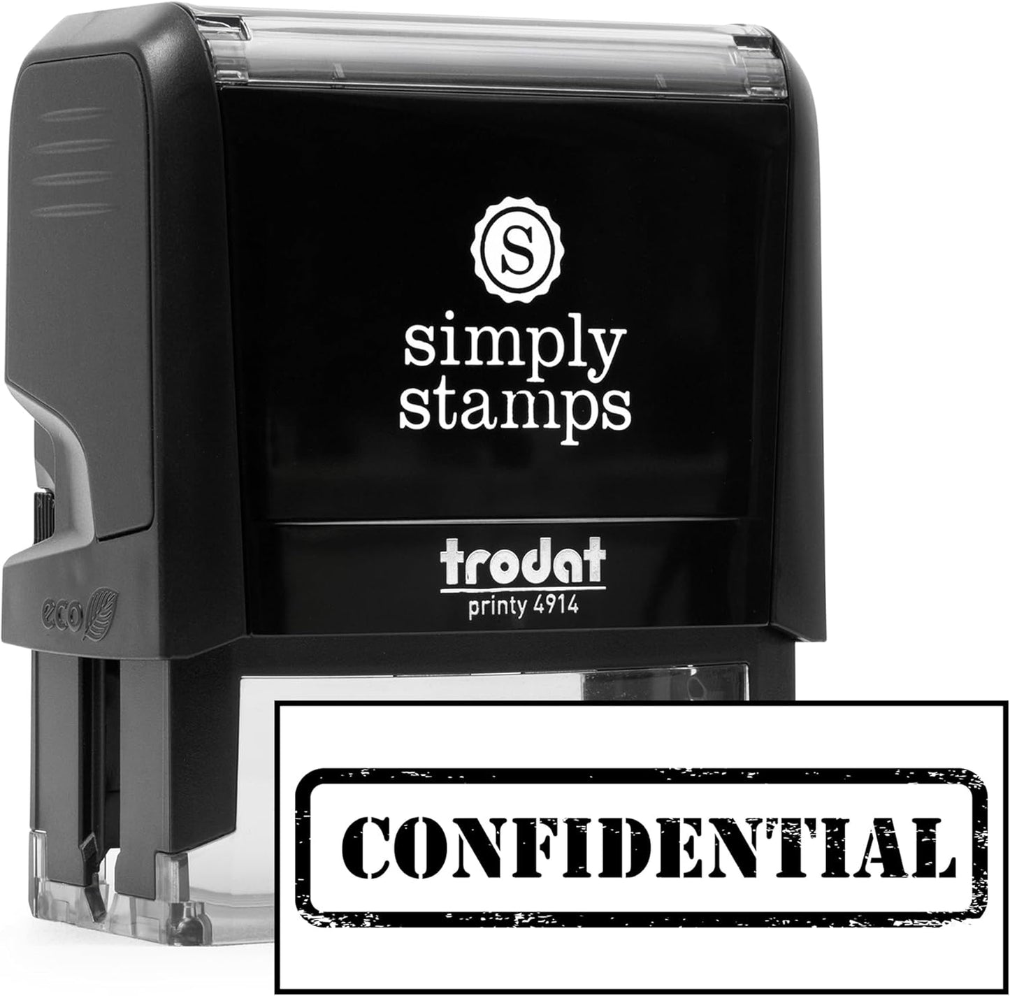 Confidential Office Stamp | 4 Different Sizes | 20 Designs | Multiple Color Options | Perfect for Quick Validation of Office Documents (Confidential, Xtra Large)