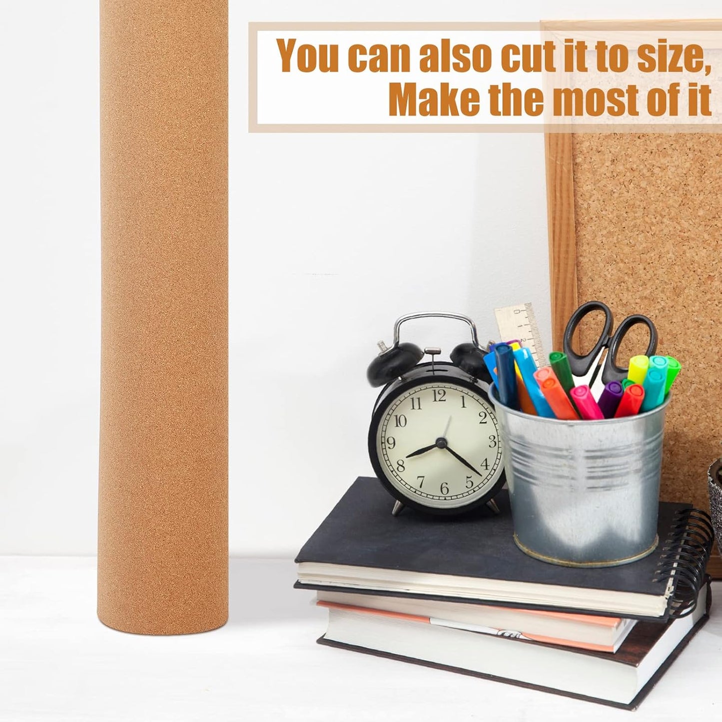 Pinkunn Cork Board Roll 94 x 48, Thick Bulletin Board Cork Sheet for Wall Dart, Crafts, DIY Projects(4 mm)