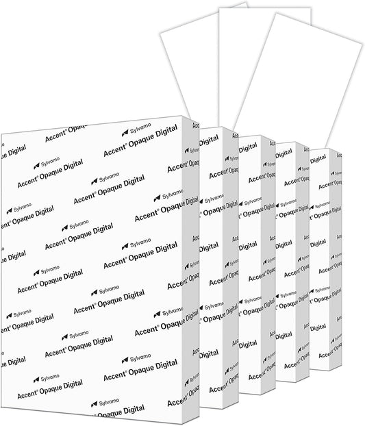 Accent Opaque White Printer Paper, 13” x 19” 32lb Bond/80lb Text Copy Paper – Premium Super Smooth Computer Paper, 97 Bright, 118gsm – Ideal for Ink Heavy Printing – 189035C – 1,500 Sheets (5 Ream)