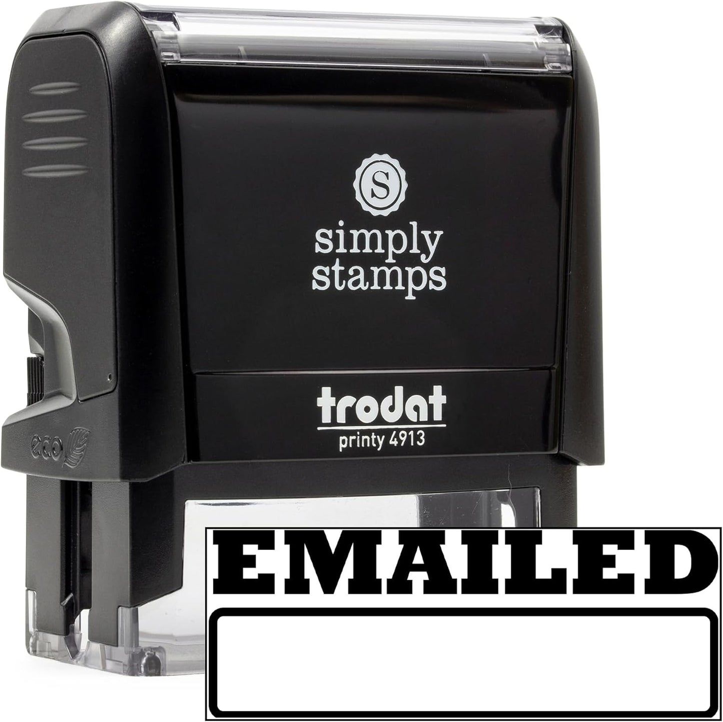 Emailed Office Stamp | 4 Different Sizes | 20 Designs | Multiple Color Options | Perfect for Quick Validation of Office Documents (Emailed, Large)