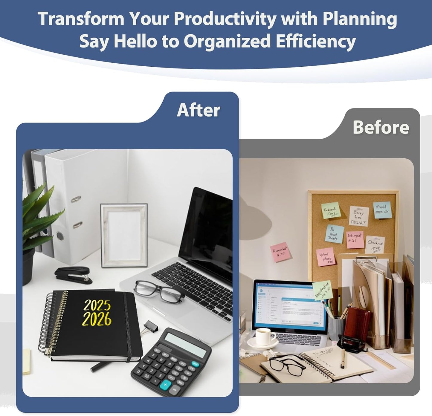 Planner 2025-2026, Monthly and Weekly Calendar Academic Planner (July 2025 - June 2026), Hardcover Planning Agenda Book for Office School Supplies, A5 (6.3" x 8.5")