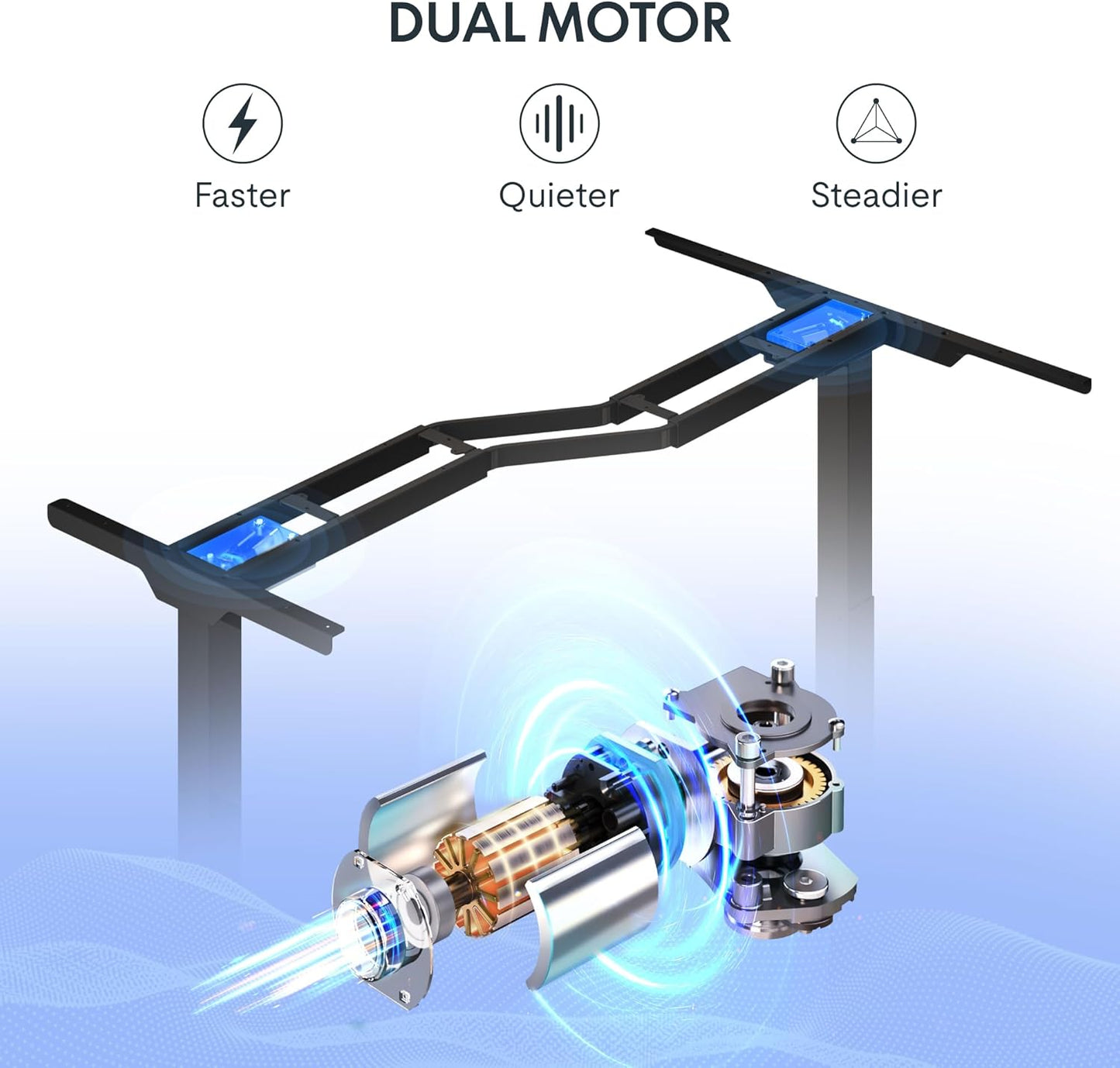 FLEXISPOT 63 inch L-Shaped Standing Desk, Electric Height Adjustable Desk, Sit Stand Large Corner Desk, Memory Preset Controller, Modern Design, Black Frame + Mahogany Top