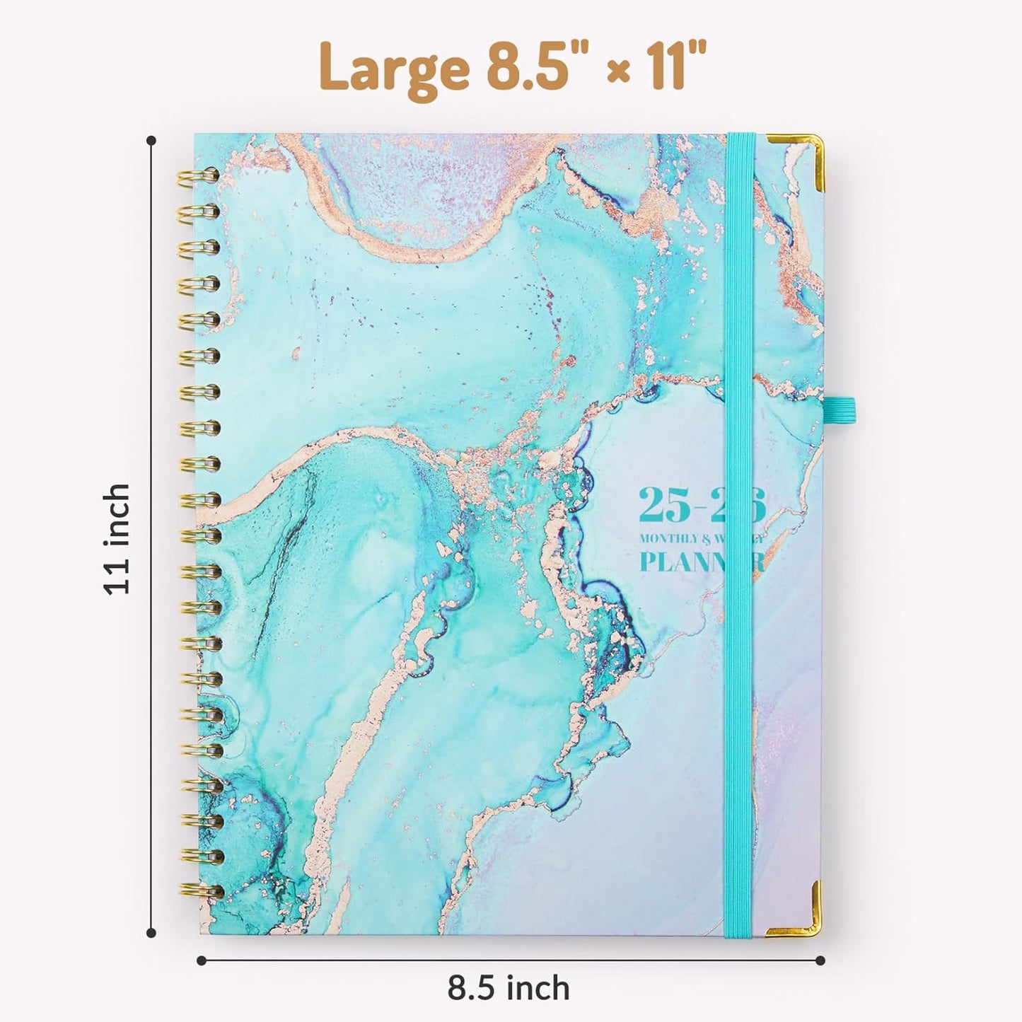 Forvencer Planner 2025-2026 for Women, Academic Year Monthly and Weekly Calendar Planner, July 2025 - Jun 2026, Hardcover Student Teacher Planners Agenda Book with Tabs, 8.5" x 11",Purple