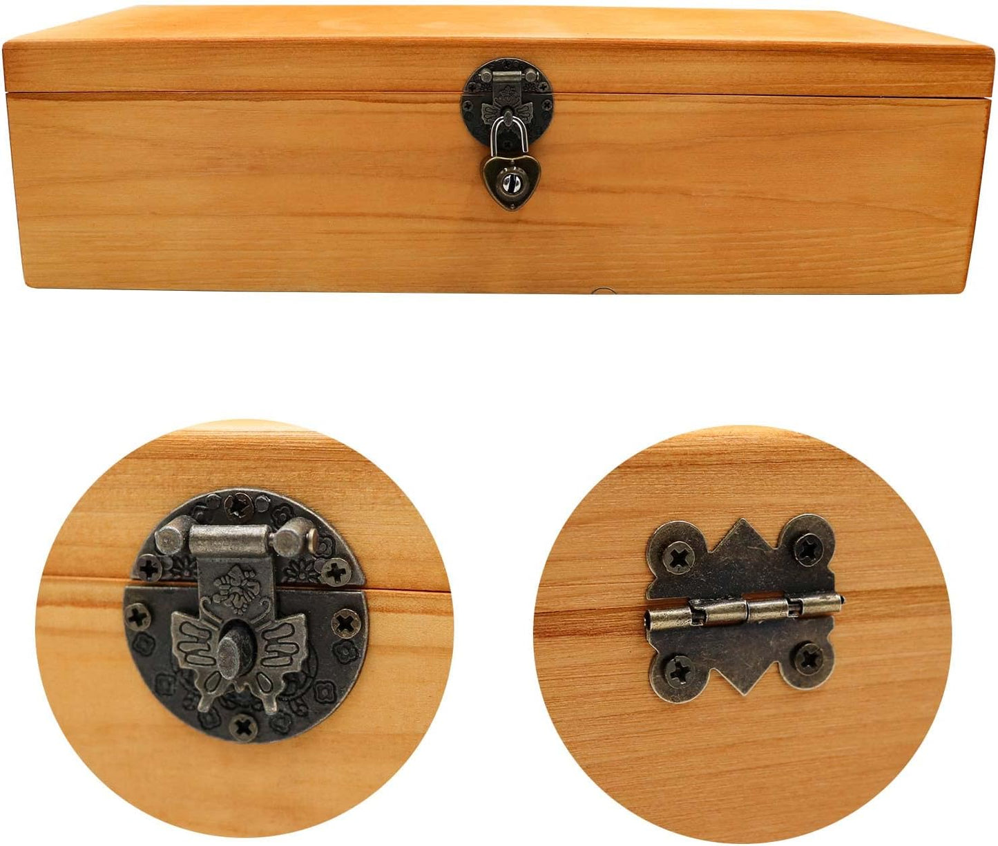 Bronze Wooden Lockable Currency Tray, 5 Compartment Cash Organizer, Cash Organizer Money Storage Box with Lockable Cover, Money Organizer for Cash