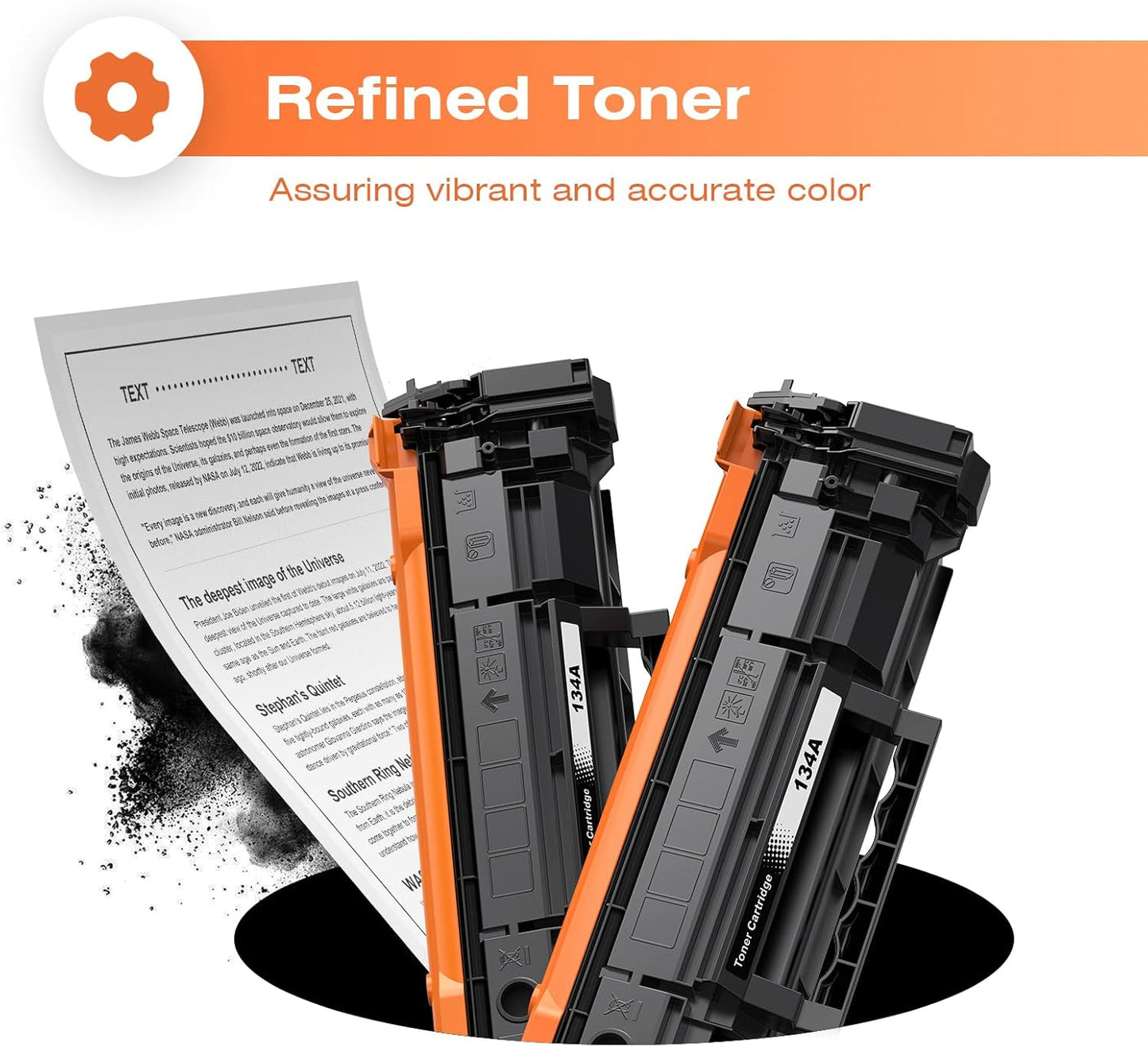 134A Toner Cartridges with Chip Replacement for HP 134A Black Toner Cartridge W1340A Toner 134X Toner Work with Laserjet 209dw MFP M234dw M234sdw Printer