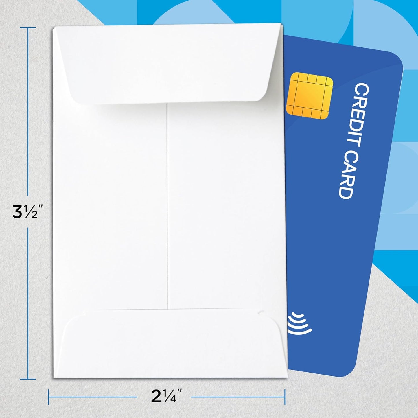 Guardian #1 Paper Coin Envelopes with Gummed Flaps, Pack of 50 Blank Small Envelopes for Gift Cards, Coins, Receipts, Stamps, Small Parts Storage, and More, 2 ¼ Inches x 3 ½ Inches, White