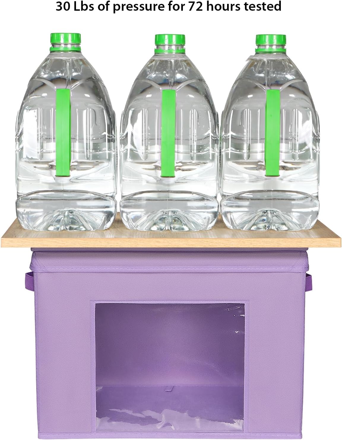 Univivi Foldable Fabric Storage Boxes Large Storage Bins with Lids [4-Pack] Collapsible Storage Cubes Organizer Containers Organization Baskets for Home, Bedroom, Closet (Purple, 17“ x 12” x 12")