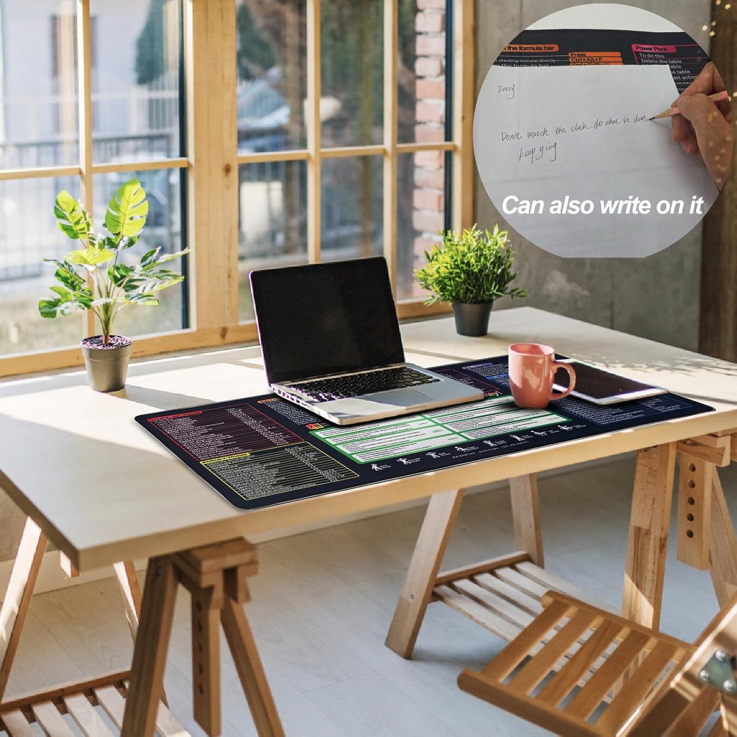 Efficiency Boost Excel Shortcut Keys Mouse Pad - Quick Reference Guide XXL Mouse Pad for Keyboard Shortcuts-90x40 Excelcut