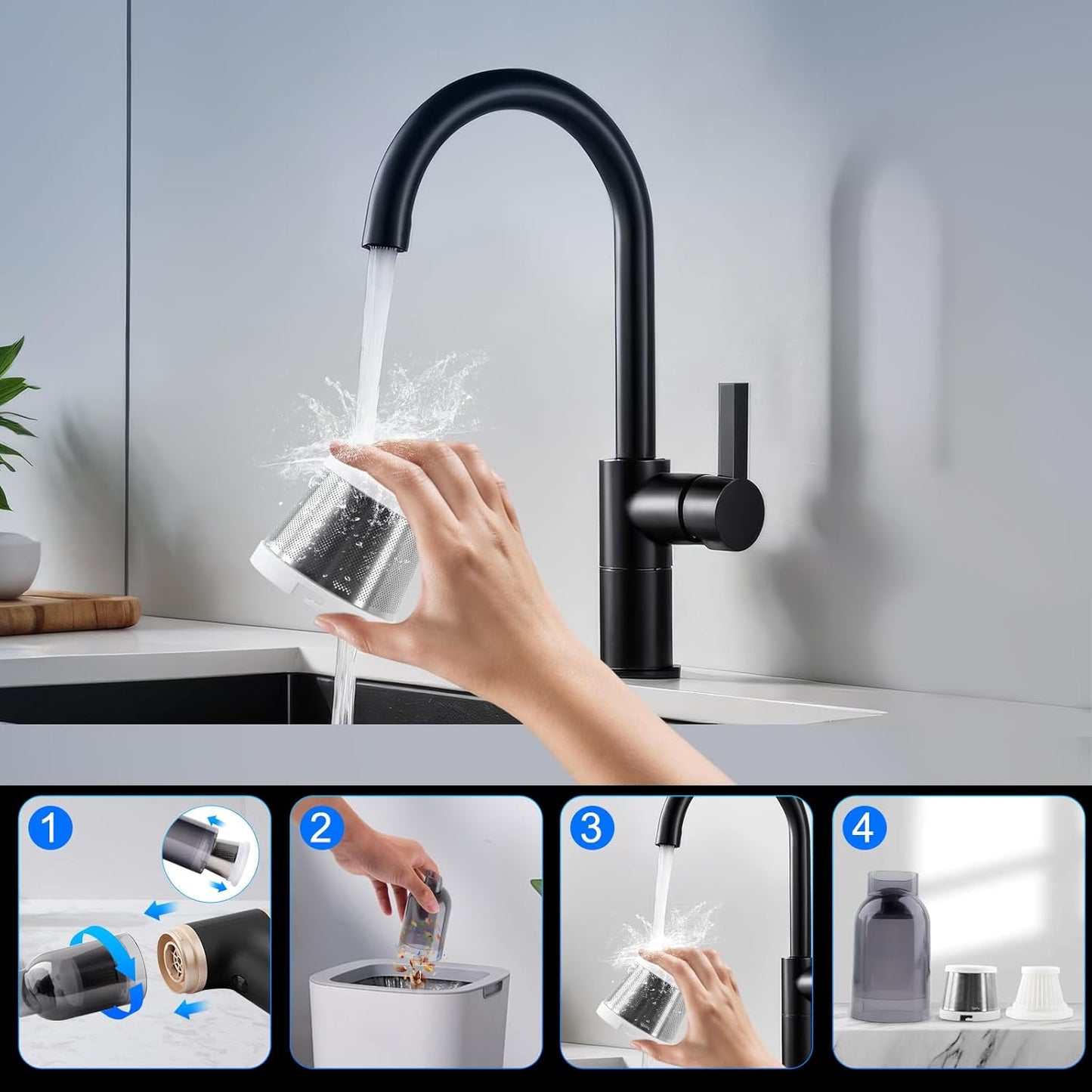 Handheld Vacuum Cordless Car Vacuum Portable with 20000PA, Lightweight Mini Hand Vacuum Cleaner with Brushless Motor, High Power Suction for Home, Pet and Car