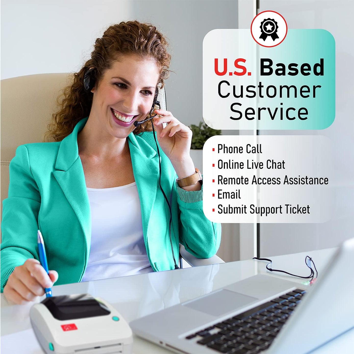 2054A-LAN Ethernet Network Shipping Label Printer for Windows Mac Chromebook iPhone & Android, Support Amazon Ebay Paypal Etsy Shopify ShipStation UPS USPS FedEx, 4x6 Direct Thermal