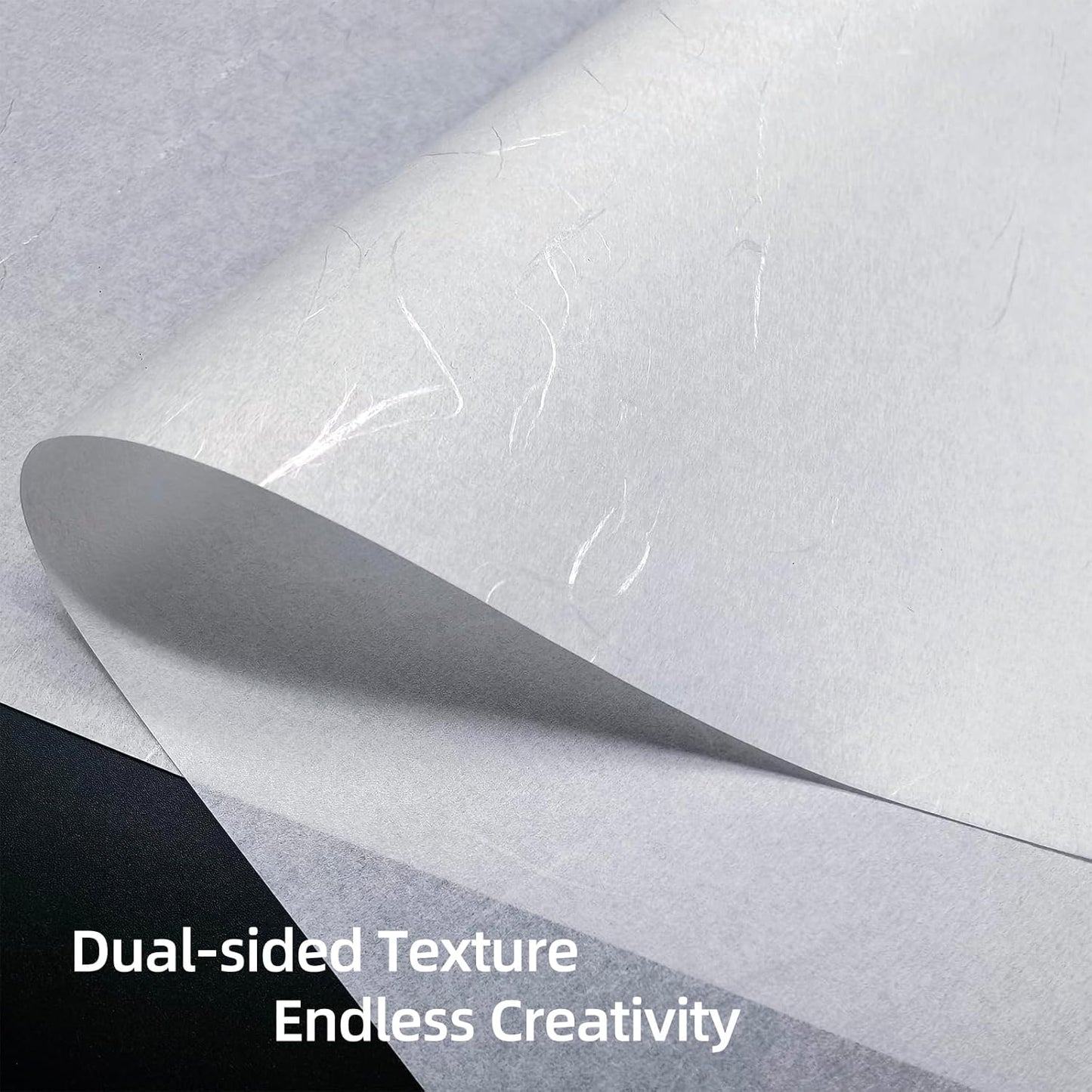 MLNSUNNY 50 Sheets 15.75"x15.75" Silver Thread Artist Textured Paperr for Mixed Media Art,Suitable for Gelli Plate Printing,Printmaking,Collage,Cyanotype Painting,Origami and Gift Wrappin