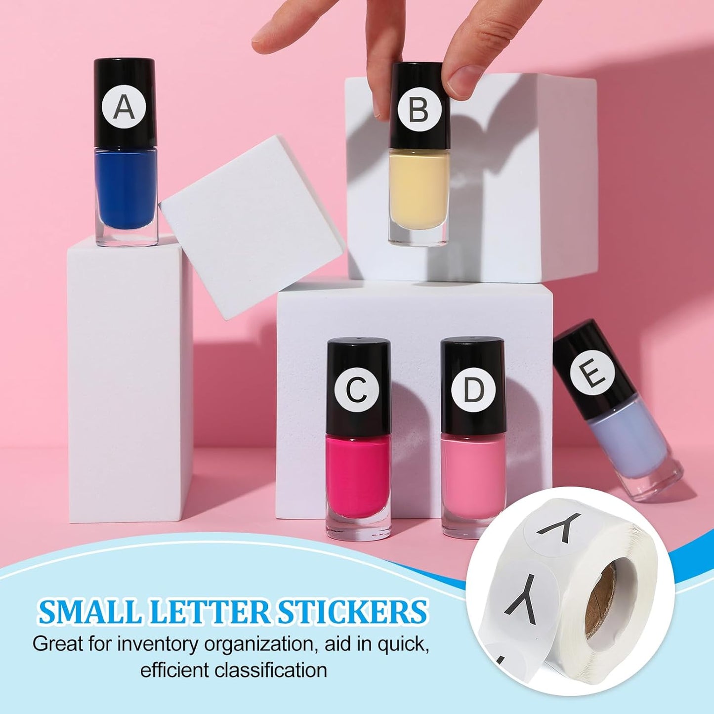 PATIKIL 1" Letter Y Stickers, 4 Rolls Self-Adhesive Alphabet Round Circle Dots Labels for Organization Storage Inventory Boxes Scrapbook Craft 2000 Pcs Total