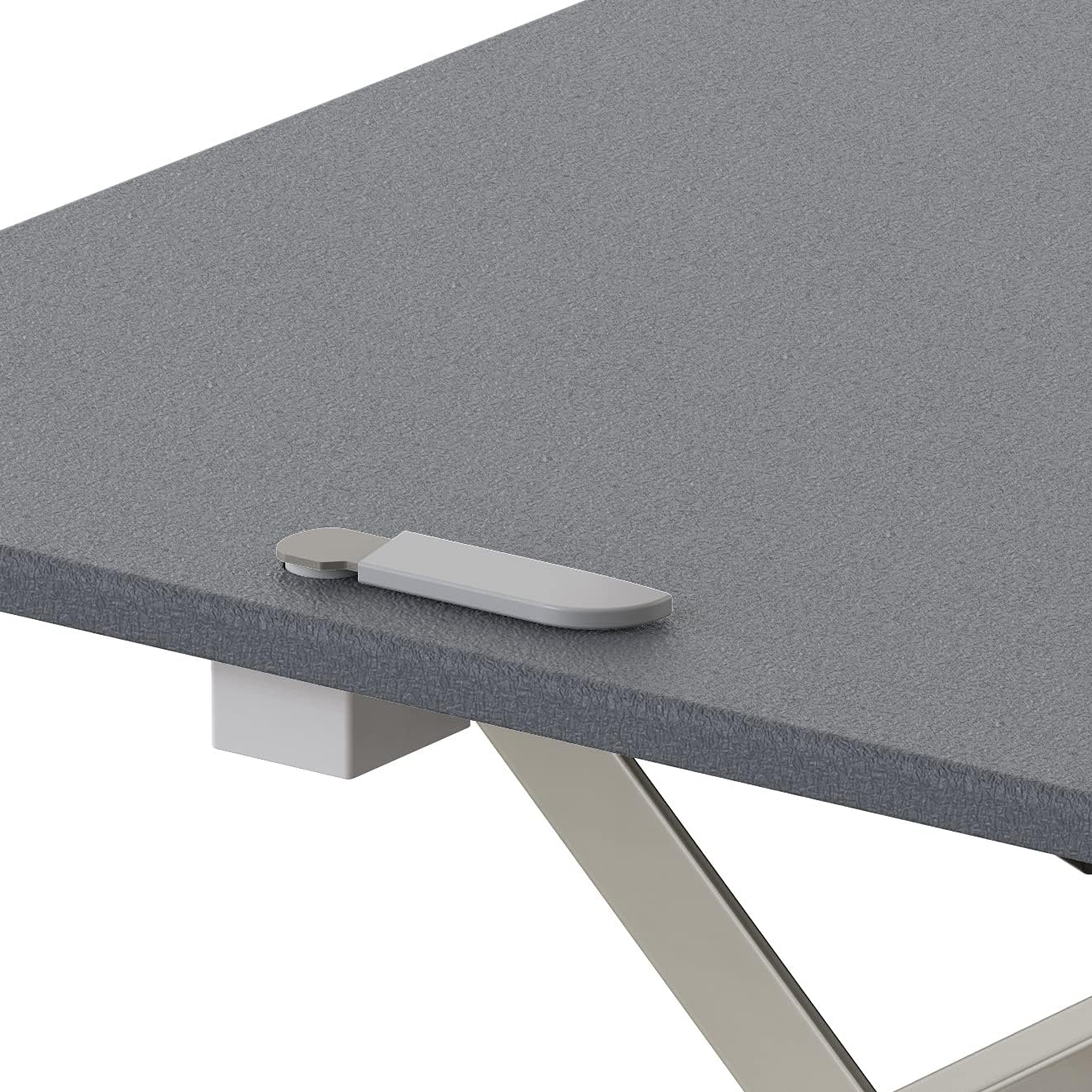 SHW 36-Inch Height Adjustable Standing Desk Converter Sit to Stand Riser Workstation, Gray