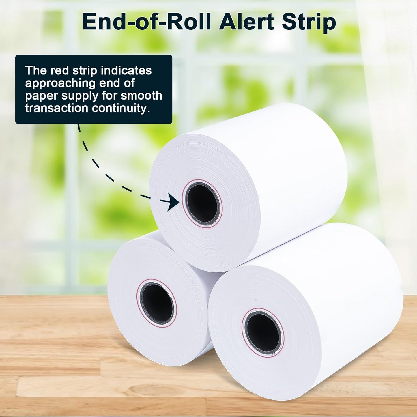 (200 Rolls) 2 1/4 x 50 Thermal Paper Rolls- Credit Card Receipt Paper - BPA-Free, Compatible with Clover Flex, Square Terminal and More