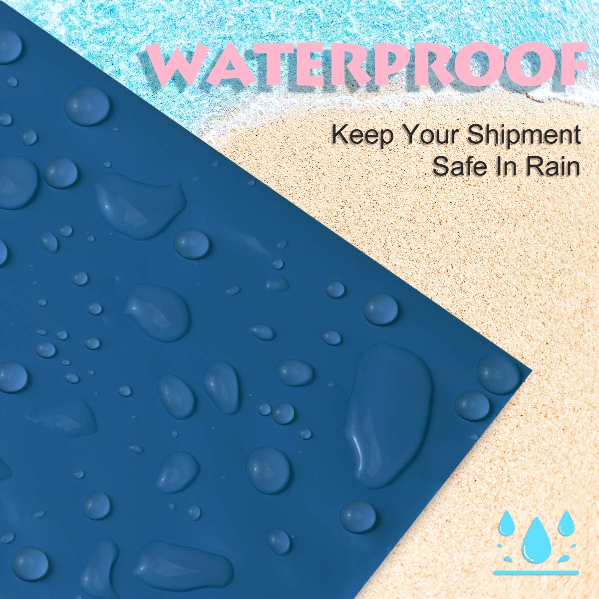 UCGOU Poly Mailers 19x24 Inch Navy Blue 50 Pack Extra Large Shipping Bags Strong Thick Mailing Envelopes Self Seal Adhesive Waterproof and Tear Proof Boutique Postal for Clothing Quilt and More