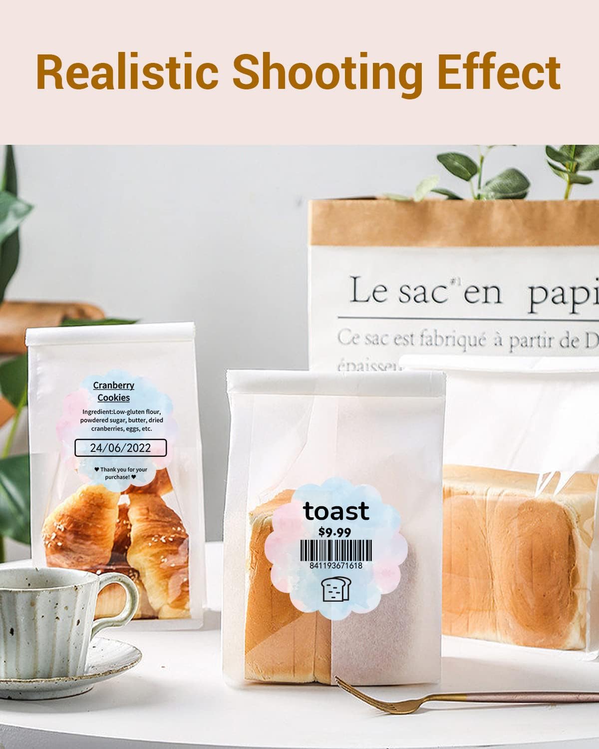 Phomemo Flower 2" Color Round Label Stickers Roll for Thermal Printer for Small Business Supplies - Commercial Grade Thermal Labels for Custom Stickers Personalized & Business Logo - 500pcs / Roll