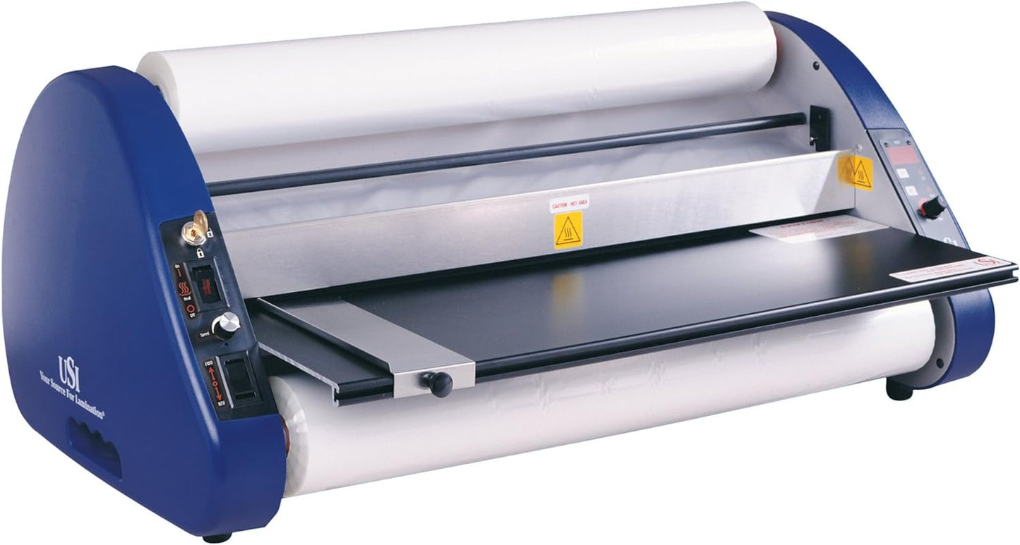 USI Thermal (Hot) Roll Laminator, ARL 2700, Laminates Films up to 27 Inches Wide and 5 Mils Thick, UL Listed, Industry's Best 2-Year Warranty