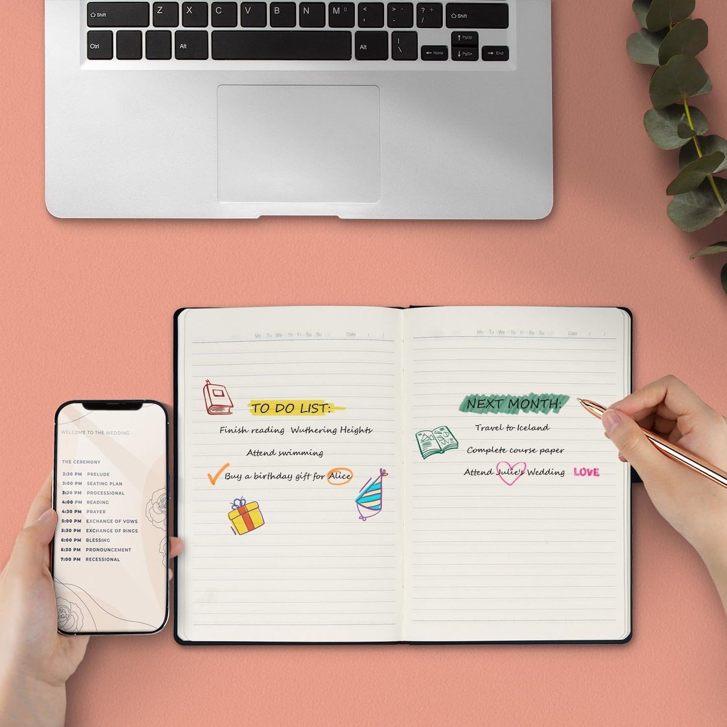 POPRUN 8 Pack Black Lined Journal Notebooks, Waterproof PU Leather Hardcover, A5 Classic College Ruled Journals for Writing, Business Work, School Note Taking, 5.5 x 8.3 inch, 240 Pages Notepad