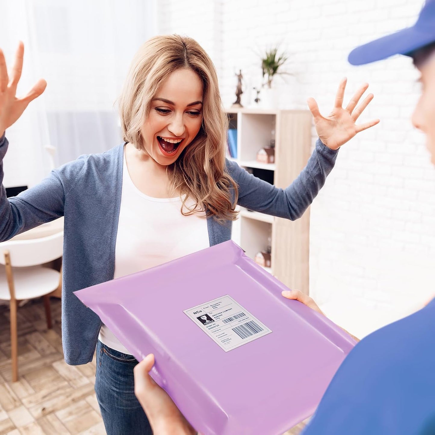 Fuxury Poly Mailers 12x15.5 Inch 1000 Pack, Bulk Shipping Bags for Clothing, Strong Adhesive Shipping Envelopes for Small Business Suppliers,Waterproof Mailers Poly Bags Mailing Envelopes Light Purple