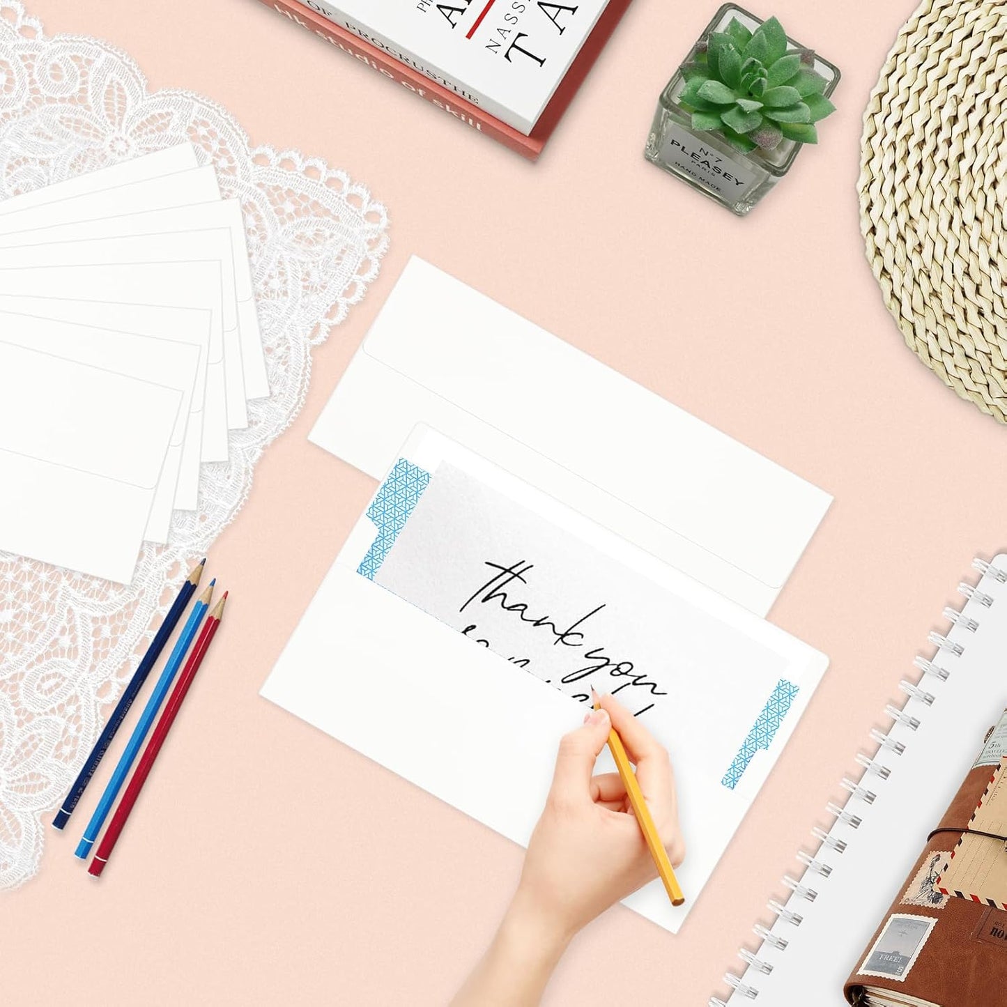 50 Pack #10 Business Envelopes, White Standard Envelopes Self Seal, Letter Size Business Mailing Envelopes for Checks Letters Invoices Statements Birthday Graduation Wedding,4 1/8 x 9 1/2 Inch