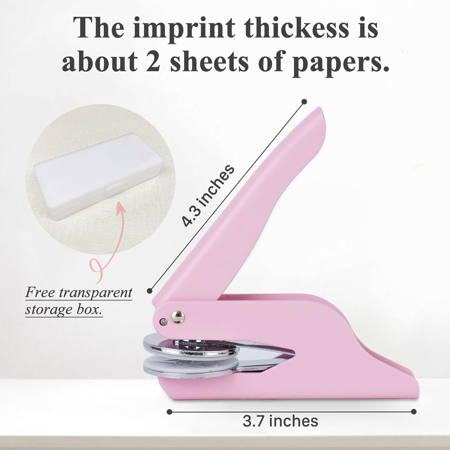 Book Embosser Custom Embosser Stamp with Your Name or Design Personalized Library Embosser Stamp Customized Books Business Cards Paper Documents Notebooks etc. (06)