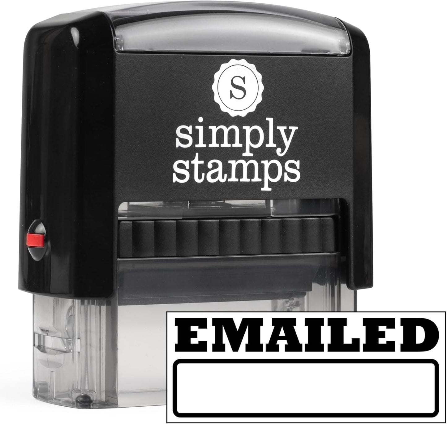 Emailed Office Stamp | 4 Different Sizes | 20 Designs | Multiple Color Options | Perfect for Quick Validation of Office Documents (Emailed, Medium)