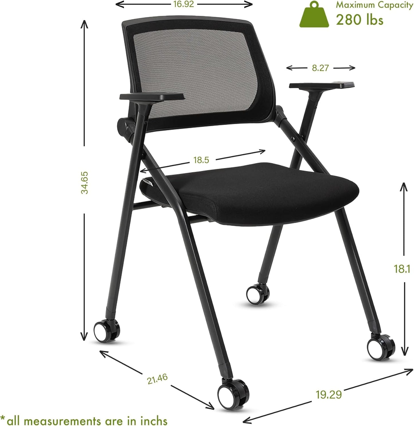 30 Pack Conference Room Chairs Guest Reception Chair for Office, Waiting Room, Meeting, Lobby
