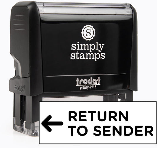 Return to Sender Office Stamp | 4 Different Sizes | 20 Designs | Multiple Color Options | Perfect for Quick Validation of Office Documents (Return to Sender, Xtra Wide)