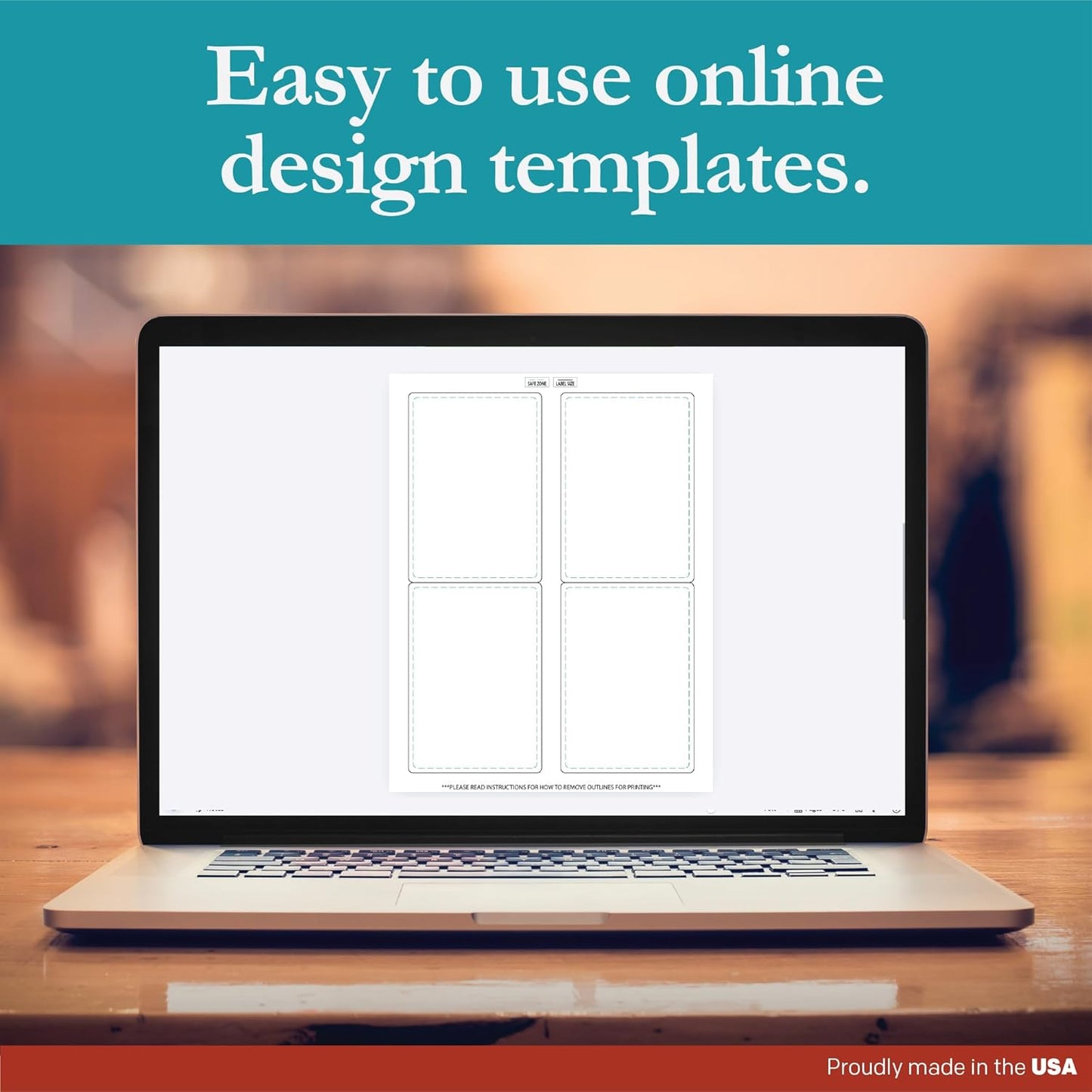 Premium Label Supply White Sticker Mailing/Shipping Labels – 3.5" x 5" – Laser/Inkjet Compatible – (4 per Sheet), 100 Sheets - 400 Total Adhesive Labels